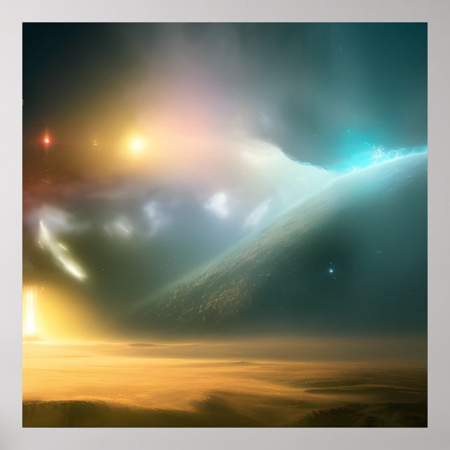 Galaxy, Universe, Stars, Rymden Poster (Framsidan)