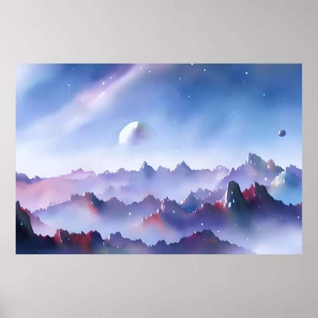 Galaxy, Universe, Stars, Rymden Poster (Framsidan)