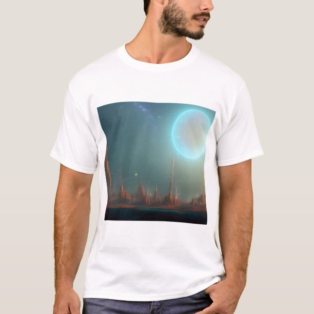 Galaxy, Universe, Stars, Rymden T-Shirt (Framsida)