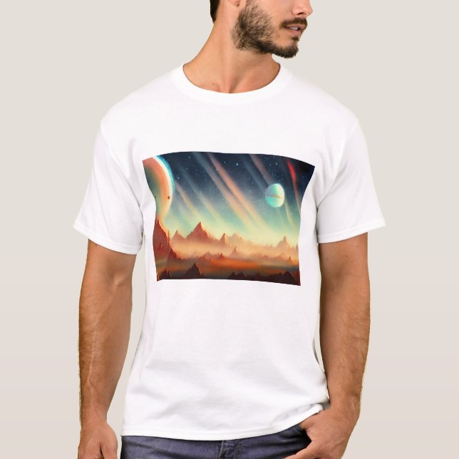 Galaxy, Universe, Stars, Rymden T Shirt (Framsida)