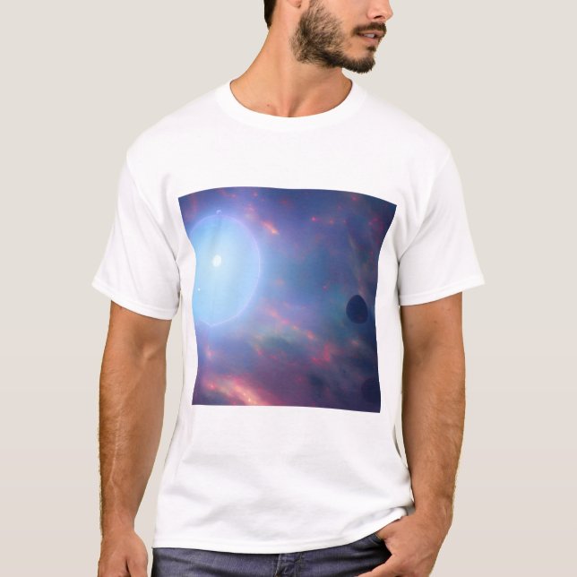 Galaxy, Universe, Stars, Rymden T-Shirt (Framsida)
