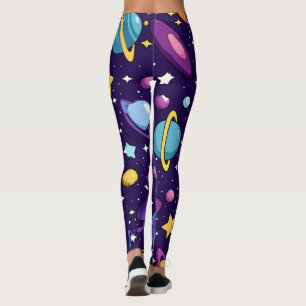 Galaxy-utskrift Leggings
