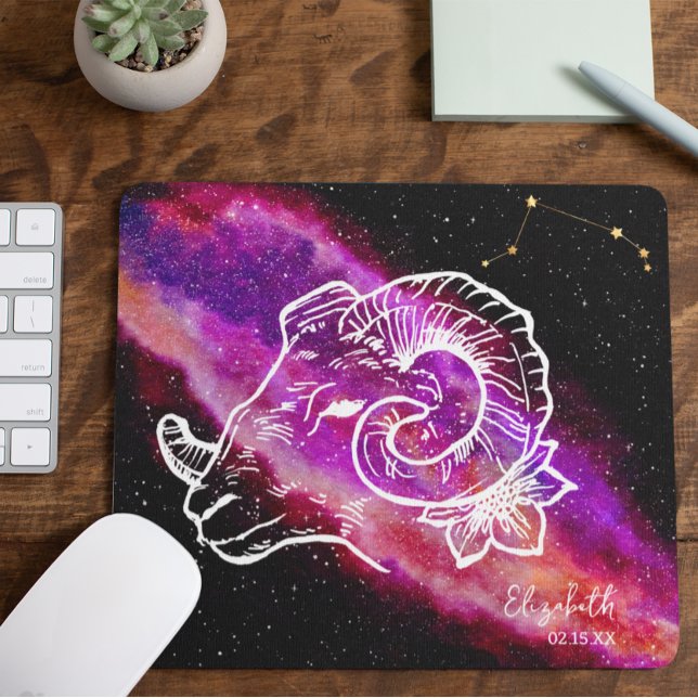 Galaxy Väduren Stjärnbild Namn Zodiaktecknet Musmatta (Skapare uppladdad)