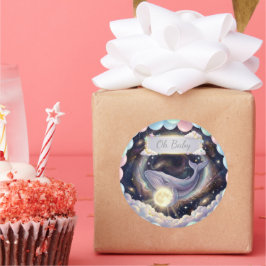 Galaxy Val Oh Baby Cupcake-dekaler Runt Klistermärke