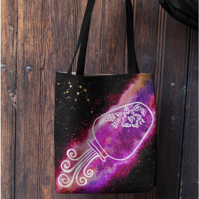 Galaxy Vattumannen Personlig Zodiakstecken Tygkasse (Skapare uppladdad)