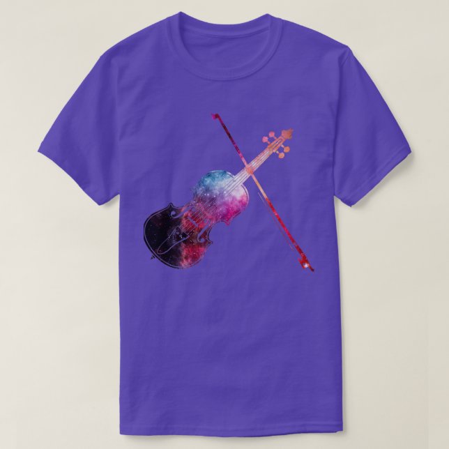 Galaxy Violin-vektor T Shirt (Design framsida)