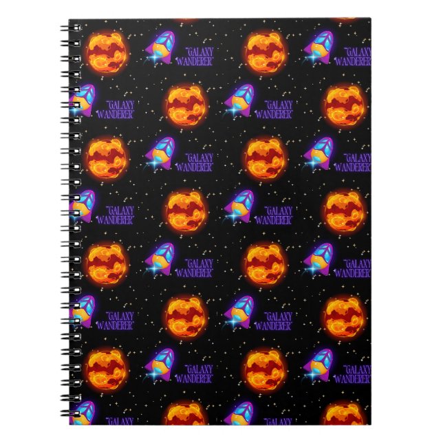 Galaxy Wanderer Isolerad Tumbler Anteckningsbok (Framsidan)