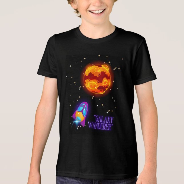 Galaxy Wanderer Isolerad Tumbler T Shirt (Framsida)