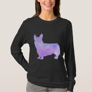 Galaxy Watercolor Corgi T Shirt