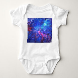 Galaxy Watercolor Night Himlar. T Shirt