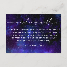 Galaxy Wedding Wishing Well | Space Honeymoon Fund Tilläggskort