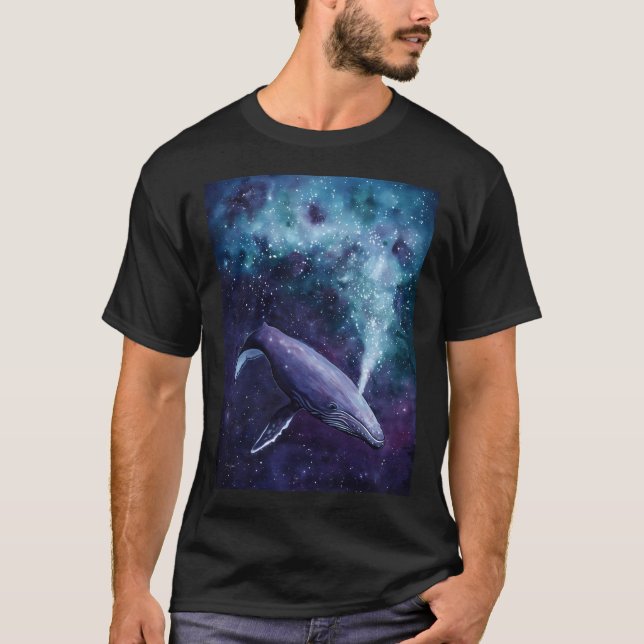 Galaxy Whale T Shirt (Framsida)