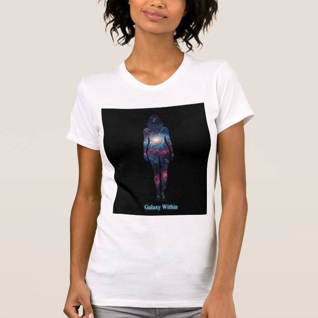 Galaxy Within Goddess T Shirt (Framsida)