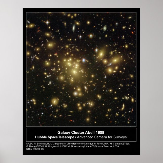 GalaxyClusterAbell1689-2003-01a Poster (Framsidan)