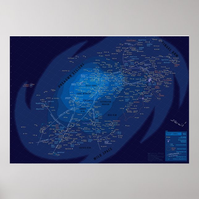 Galaxymap, Papier poster (mat) (Framsidan)