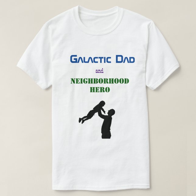 Galaxys bästa Fars dag rymdsgåva från Pappa, funna T Shirt (Design framsida)