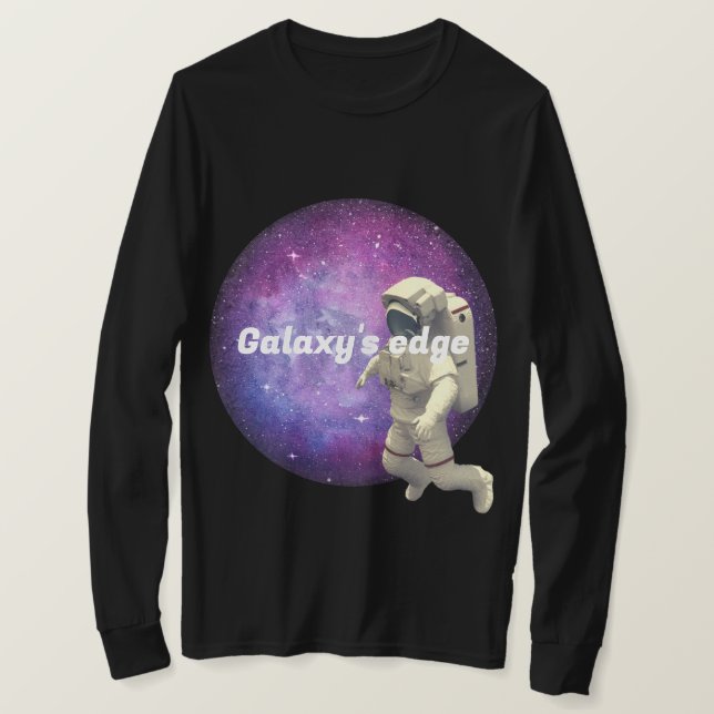 Galaxys Coola blanksteg i kant l Black T Shirt (Design framsida)