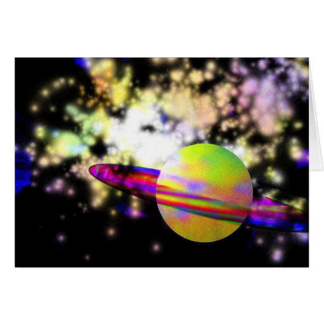 Galaxys väktare hälsningskort (Framsidan Horizontal)