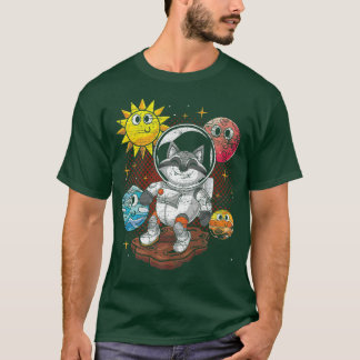 Galay Forest Animal Lover Cute Planets Astronaut R T Shirt