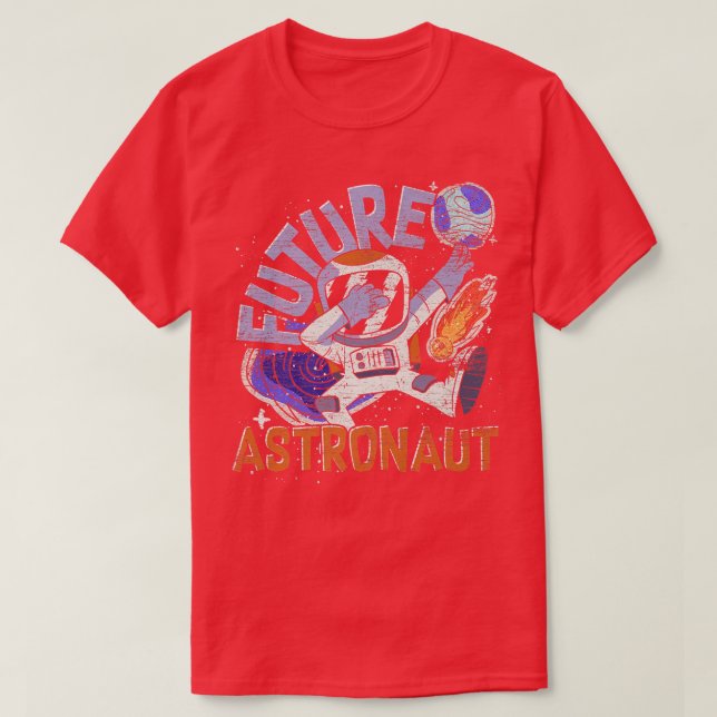 Galay Rymden Science Dabbing Future Astronaut T Shirt (Design framsida)
