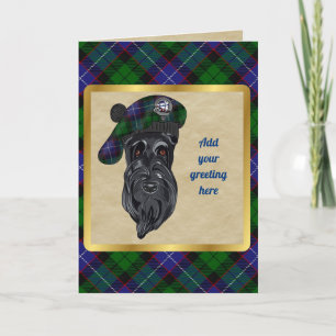 Galbraith Badge & Tartan Personlig Card Kort