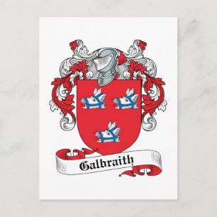 Galbraith Family Crest Vykort