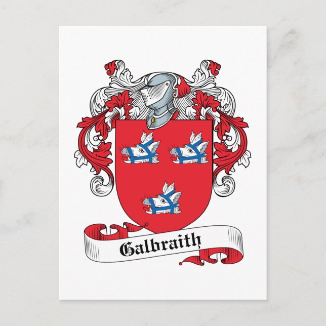 Galbraith Family Crest Vykort (Framsida)