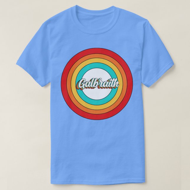 Galbraith Namn Shirt Vintage Galbraith Circle T (Design framsida)