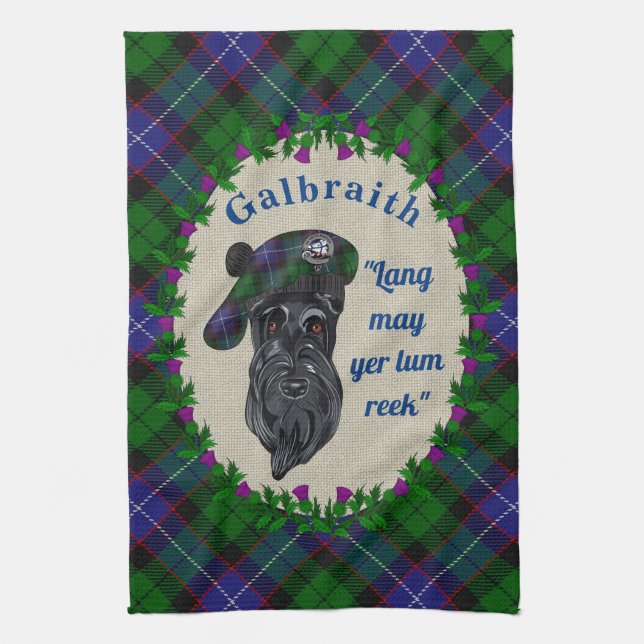 Galbraith Scottie Hund Kitchen Towel Kökshandduk (Vertikal)