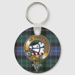 Galbraith Tartan & Badge Nyckelring