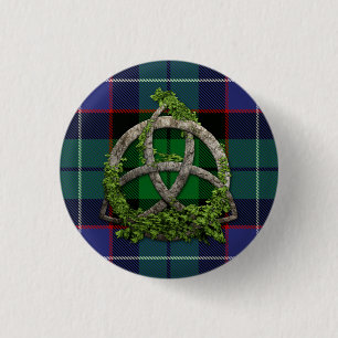 Galbraith Tartan och Celtic Trinityfnurra Knapp