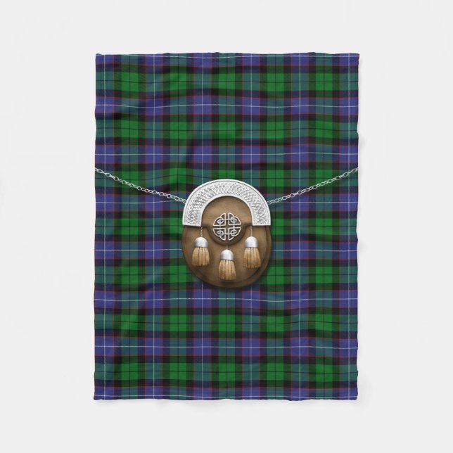 Galbraith Tartan och Sporran Fleecefilt (Framsidan)