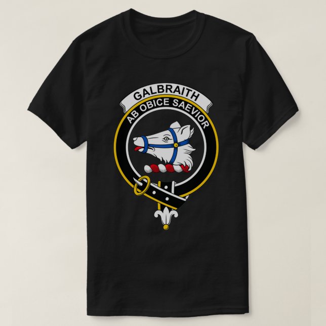 Galbraith Vapensköld Tartan Klan Scottish Klan T Shirt (Design framsida)