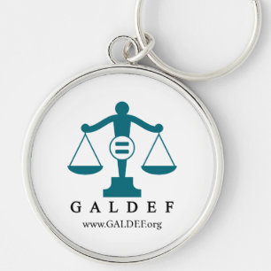 GALDEF-nyckelkedja Rund Silverfärgad Nyckelring