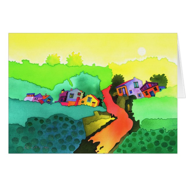 Galen by hälsningskort (Framsidan Horizontal)