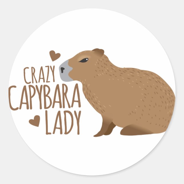galen capybaradam runt klistermärke (Framsida)
