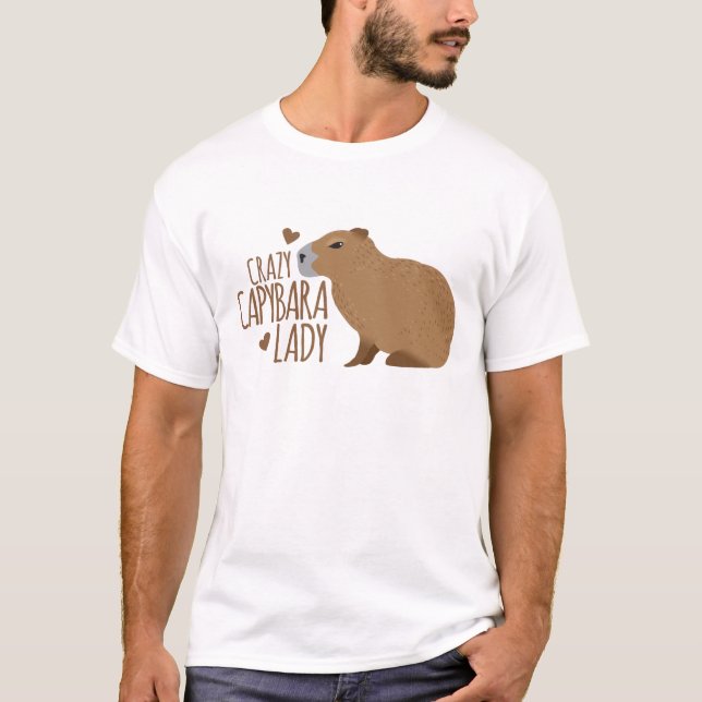 galen capybaradam t shirt (Framsida)