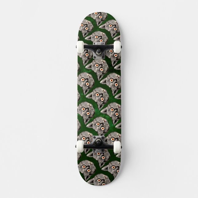 galen cat mönster skt skateboard bräda 21,5 cm (Framsida)