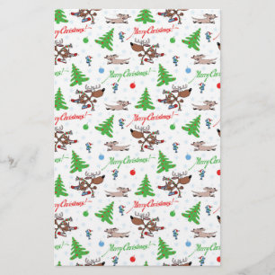 galen christmas hjort brevpapper