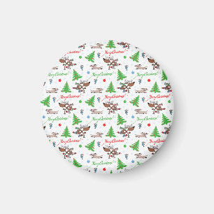 galen christmas-hjort magnet