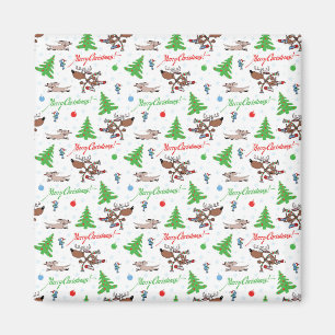 galen christmas-hjort magnet