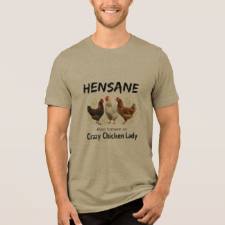 GALEN Crazy Chicken Lady Roligt Bondgårdsdjur T Shirt