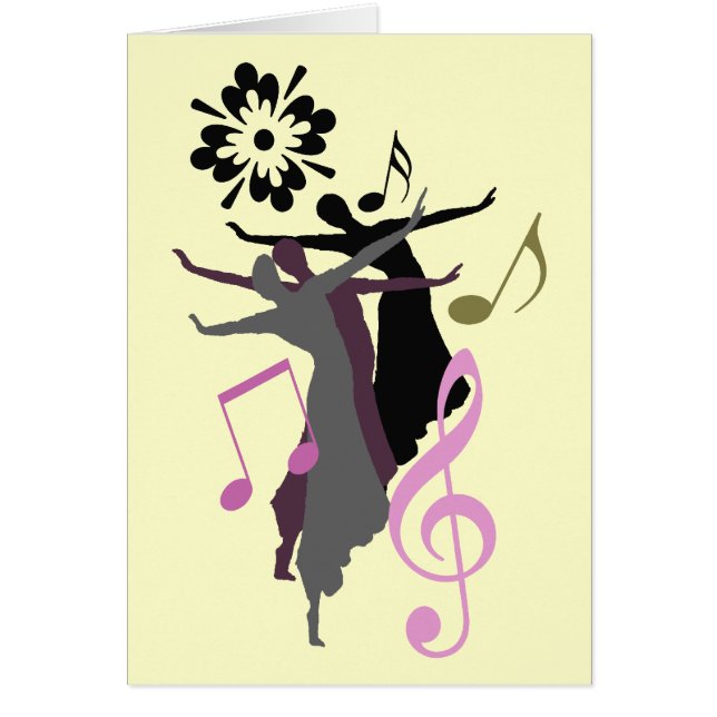 Galen dans! hälsningskort (Framsidan)