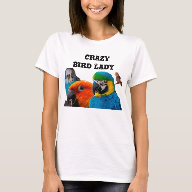 Galen fågeldam t-shirt (Framsida)