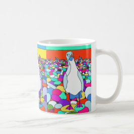 Galen fiskmås 2 kaffemugg