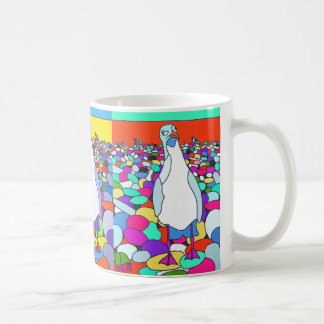 Galen fiskmås 2 kaffemugg