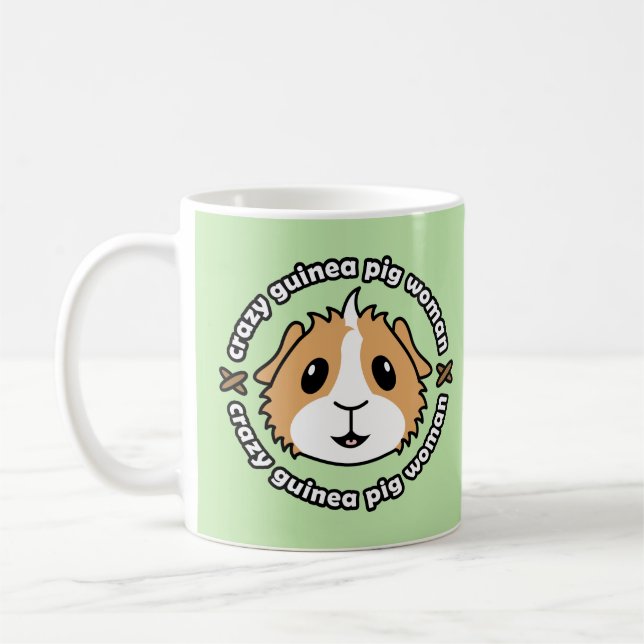 Galen försökskaninkvinnamugg kaffemugg (Vänster)