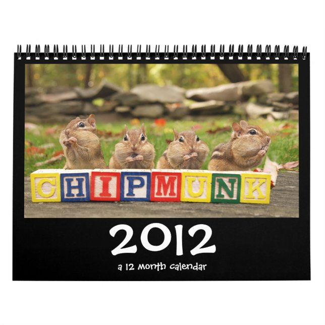 Galen gullig kalender för jordekorrar 2012 (Omslag)