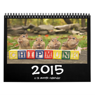Galen gullig kalender för jordekorrar 2015