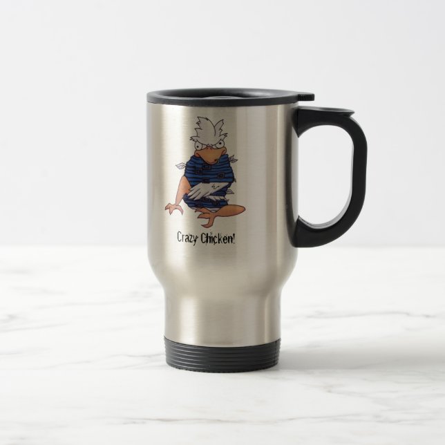 Galen höna! Travel mug Resemugg (Höger)